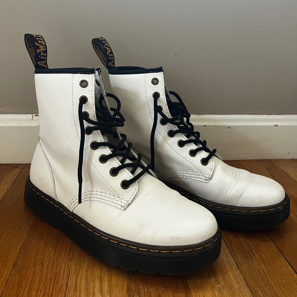 White Doc Martins